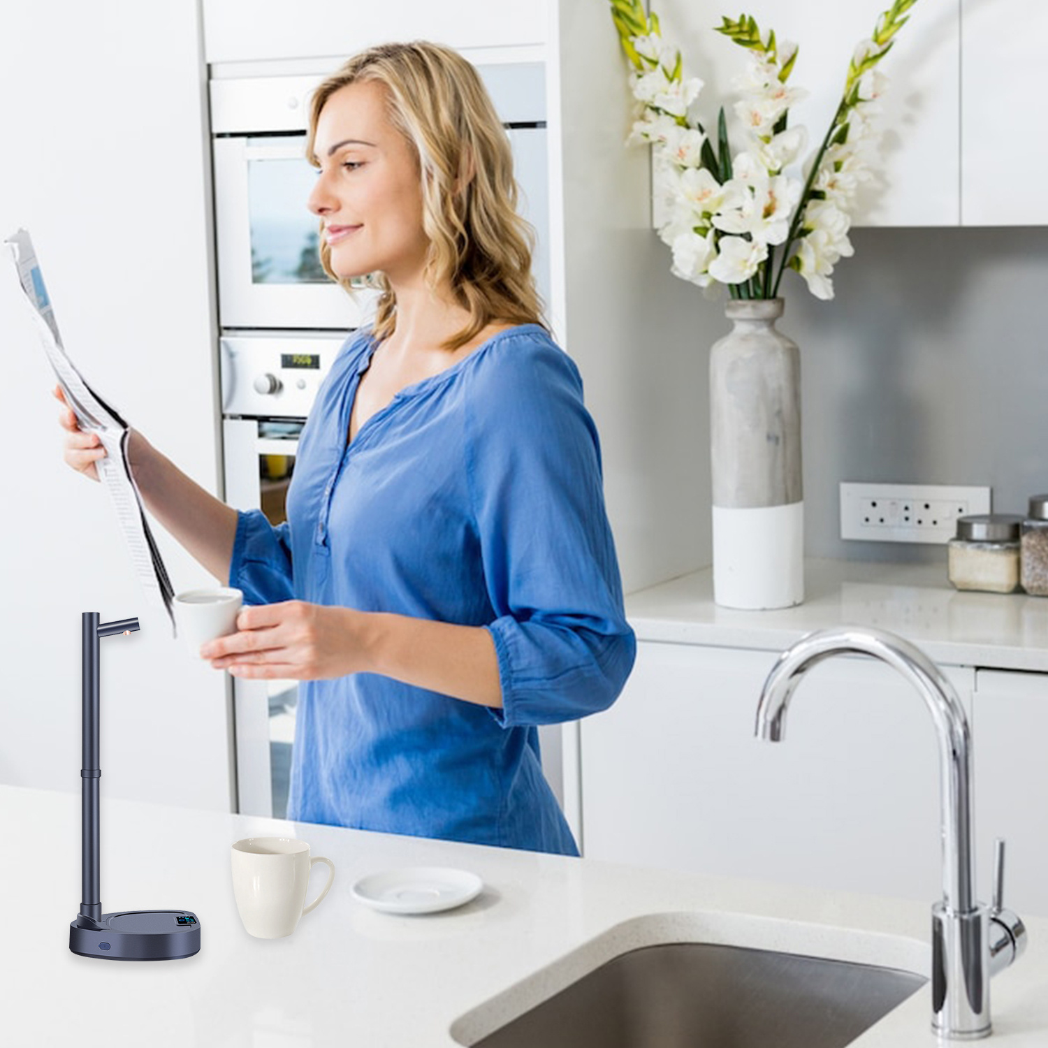 MISTORA AquaFlow Desktop Water Dispenser – Rechargeable & Automatic - Image 10