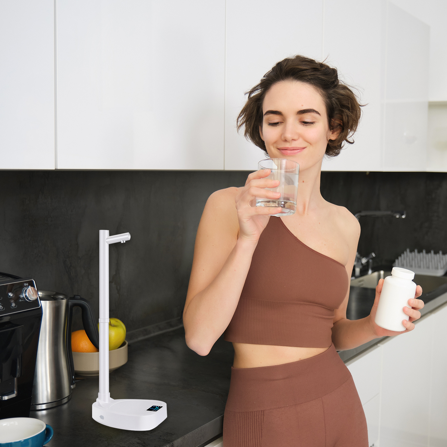 MISTORA AquaFlow Desktop Water Dispenser – Rechargeable & Automatic - Image 4