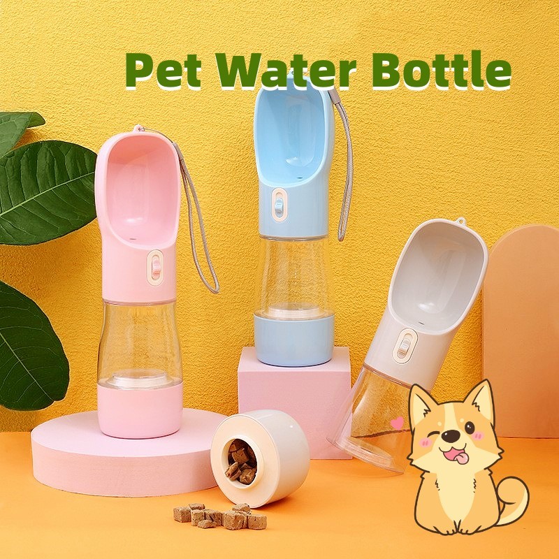 MISTORA Portable Dog Water & Food Bottle – Travel Pet Feeder