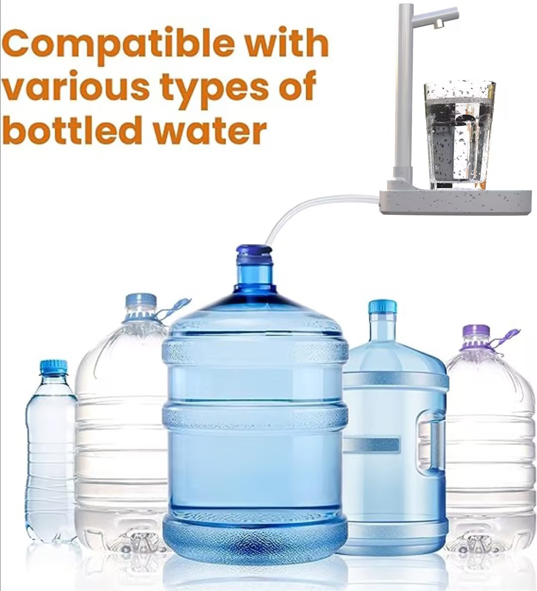 MISTORA AquaFlow Desktop Water Dispenser – Rechargeable & Automatic - Image 8