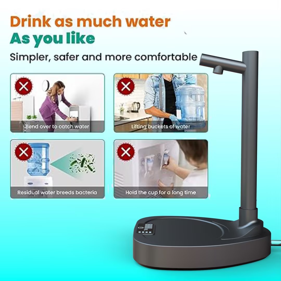 MISTORA AquaFlow Desktop Water Dispenser – Rechargeable & Automatic - Image 2